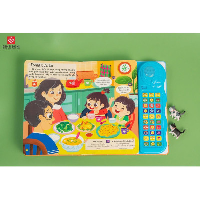 Sách Âm Thanh - Bé Học Nói Phiên Bản Đặc Biệt Với 30 Nút Bấm Cho Bé 0 - 6 Tuổi - Đinh Tị Books