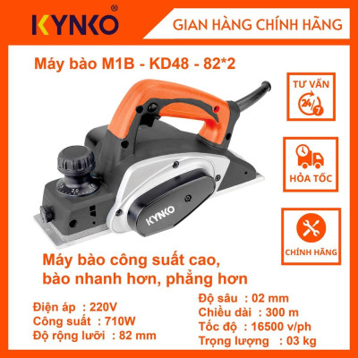 Máy bào gỗ 710W cầm tay chính hãng Kynko M1B- KD48 -82*2 # 6483 giá tốt