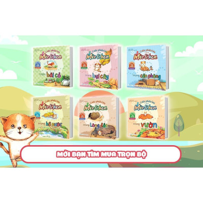 Sách - Cuộc Phiêu Lưu Của Mèo Tí Hon Trong Hồ Nước (20 Stickers Con Vật) - Megabook