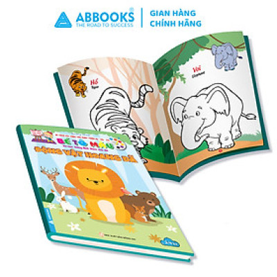Sách - Bé tô màu và học tiếng anh theo chủ đề - Động vật hoang dã