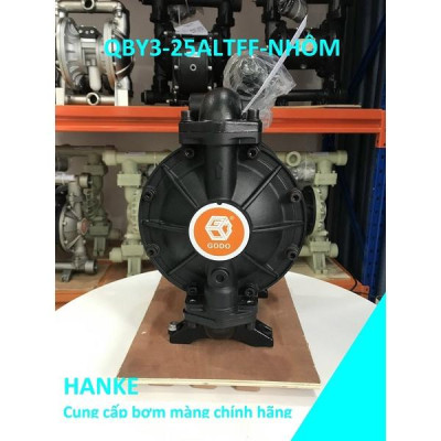 Máy bơm màng khí nén thân nhôm, GODO QBY3-25ALTFF
