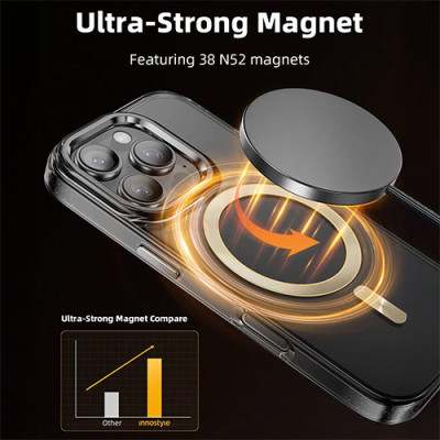 Ốp lưng chống sốc hỗ trợ sạc không dây Innostyle dành cho iP 16 Pro/16 Pro Max - Hàng chính hãng