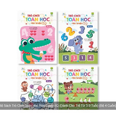 Combo (4 tập): Trò chơi toán học rèn luyện IQ