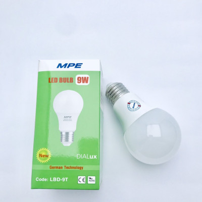 COMBO 4 ĐÈN LED BULB - ÁNH SÁNG TRẮNG - ÁNH SÁNG LIÊN TỤC TỐT CHO THỊ LỰC - 9W MPE LBD-9T