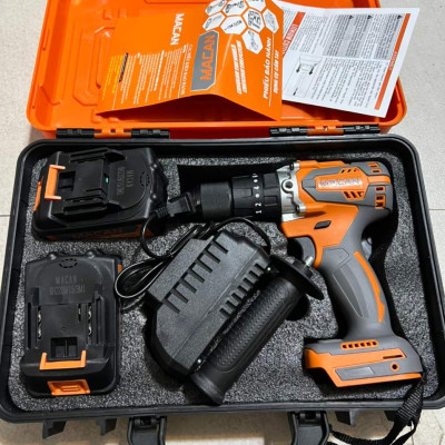 Máy Khoan Pin MACAN 3 Chức Năng 98Vf, Máy Khoan Từ 13ly Không Chổi Than Kèm Phụ Kiện