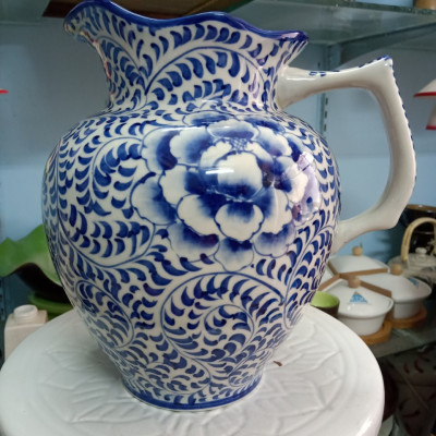 Lọ cắm hoa dáng bình sữa gốm sứ Bát Tràng