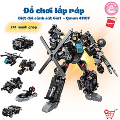Đồ Chơi Lắp Ráp Xếp Hình: Biệt Đội Cảnh Sát - Qman 41107 (741 Chi tiết)