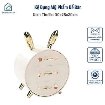 Kệ Đựng Mỹ Phẩm Để Bàn – Tủ Trang Điểm Mini – Hộp Lưu Trữ Nước Hoa & Đồ Make Up - HÀNG CHÍNH HÃNG MINIIN