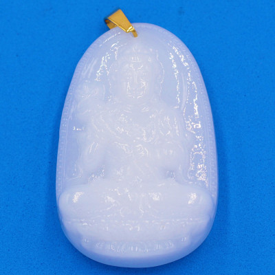 Mặt phật Đại Thế Chí Bồ Tát trắng 5cm kèm hộp nhung