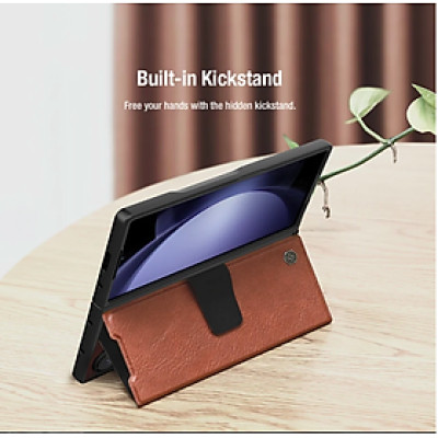 Bao Da dành cho Samsung Galaxy Z Fold 7 , Z Fold 6 hiệu Nillkin Aoge Leather Cao Cấp - Hàng nhập khẩu