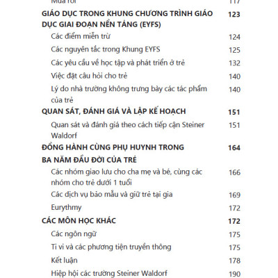 Sách Cẩm nang giáo dục mầm non theo cách tiếp cận Steiner Waldorf
