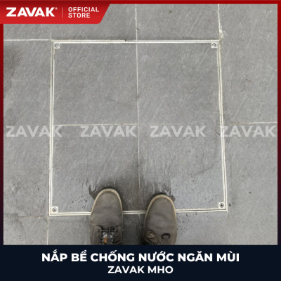 Nắp bể ngầm chống nước ngăn mùi inox ZAVAK MHO*-60 / KT 60x60cm, lát gạch 2,5cm/ tải tối đa 600kg