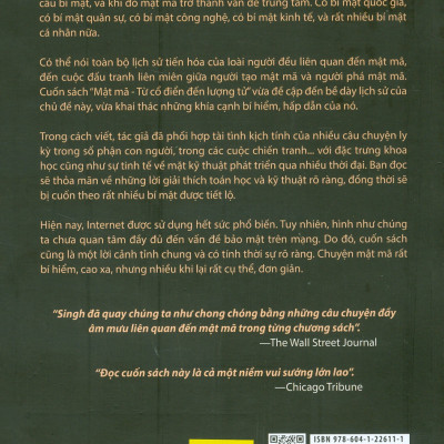 Khoa Học Khám Phá - Mật Mã: Từ Cổ Đại Đến Lượng Tử (Tái bản 2023)