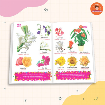 Sách: Từ Điển Tranh Về Rau - Củ - Quả - Hoa (Bìa Cứng)