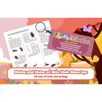 Sách - Cuộc Phiêu Lưu Của Mèo Tí Hon Trong Bụi Cây (20 Stickers Con Vật Đáng Yêu) - Megabook