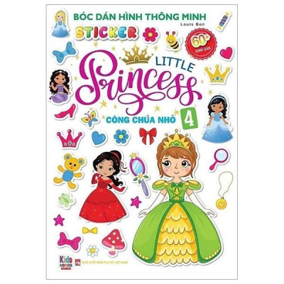 Sách - Tô màu Princess + Bé Bóc Dán Little Princess - Combo 8 Cuốn - Việt Thư