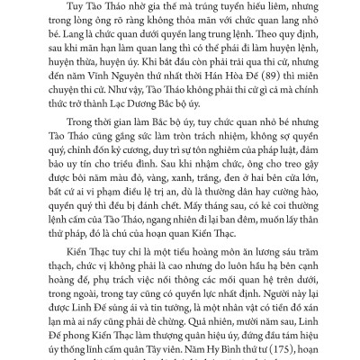 Mưu Lược Trung Hoa - Phần 3. MƯU LƯỢC TÀO THÁO