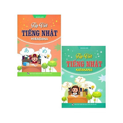 Sách - Tập Viết Tiếng Nhật Katakana + Hiragana - Combo 2 Cuốn - Hồng Ân