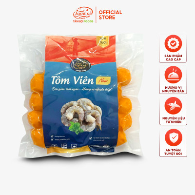 Combo tôm viên 500 gram + bò viên 500 gram Tâm Lợi, loại cao cấp - Giao nhanh trong 3h - 500gr