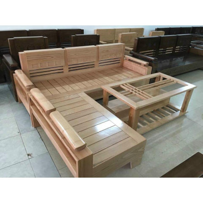 Bàn ghế tiếp khách gỗ sồi