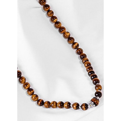 Vòng Cổ Đá Mắt Hổ Vàng Nâu Ngọc Quý Gemstones