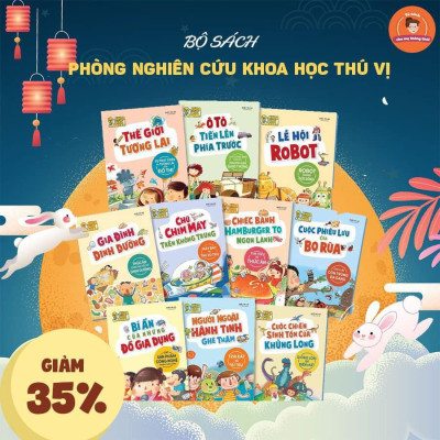 Sách: Combo Phòng Nghiên Cứu Khoa Học Thú Vị (Trọn Bộ 10 Cuốn)