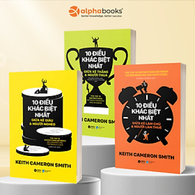 Combo: 10 Điều Khác Biệt Nhất Giữa Kẻ Làm Chủ Và Người Làm Thuê + 10 Điều Khác Biệt Nhất Giữa Kẻ Thắng Và Người Thua + 10 Điều Khác Biệt Nhất Giữa Kẻ Giàu Và Người Nghèo 