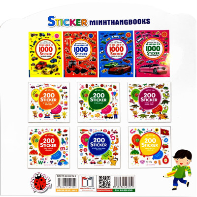 Rèn Luyện Phát Triển Trí Óc Cho Trẻ - Bóc Dán Hình Thông Minh IQ - CQ - CQ (2-6 Tuổi) Khám Phá Thế Giới Châu Á