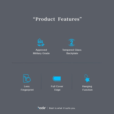 Ốp lưng dành cho iPhone 14 Pro/14 Pro Max/13/13 Pro/13 Pro Max HODA Crystal Pro Glass - Hàng Nhập Khẩu