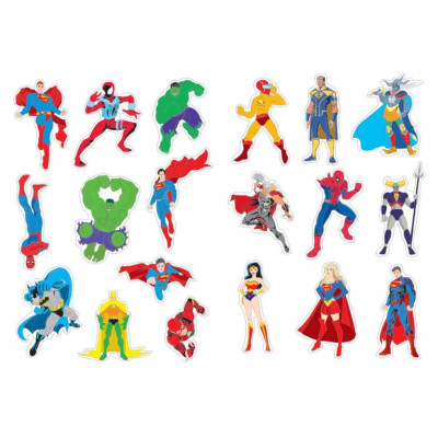Sách Tô Màu - Super Heroes Siêu Anh Hùng - Tập 3 - Rèn Luyện IQ EQ CQ - Tặng Kèm 18 Stickers - Việt Thư