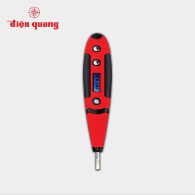 Combo Ổ cắm Điện Quang ECO ĐQ ESK 2BR 42 ECO (4 lỗ 2 chấu , dây dài 2m màu đen đỏ) và Bút thử điện Điện Quang ĐQ ETP01