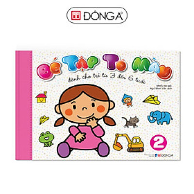  Bé tập tô màu (Tập 2) - Dành cho trẻ 3-6 tuổi