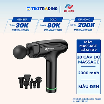Máy Massage Cầm Tay Thông Minh Life360 MS-AL21, Giảm Nhanh Cơn Đau, Quà Tặng Ý Nghĩa - Hàng Chính Hãng