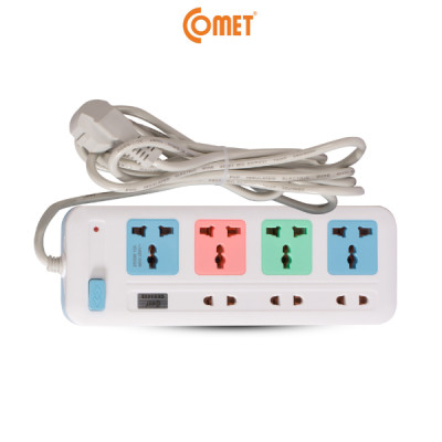 Ổ Cắm Điện Nối Dài Comet CES4433 dây dài 3m, 7 lỗ cắm