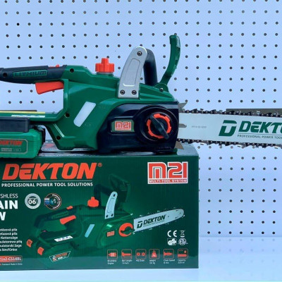 COMBO Máy Cưa Xích Pin 42V Dekton M21x2-CS14BL KÈM 2 PIN M21-B6A8C VÀ 2 SẠC M21-S25A  -HÀNG CHÍNH HÃNG