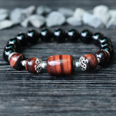 Vòng tay đá thiên nhiên phối lu thống size hạt 8mm - Ngọc Quý Gemstones