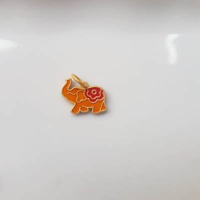 Phụ Kiện Charm Vòng Tay Nữ đẹp  Hình Voi màu vàng  Các chị phối với vòng đeo tay của mình xinh xinh ạ