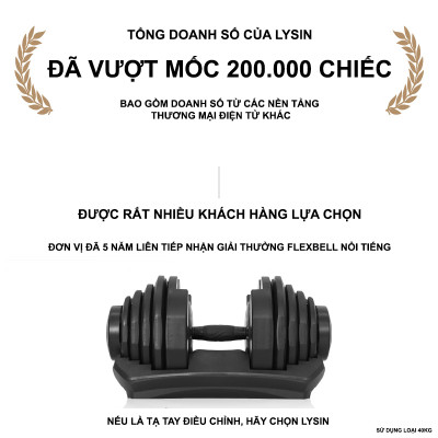 Tạ Đơn Điều Chỉnh Lysin Pumpking 24kg – Tạ Gym Đổi Trọng Lượng Nhanh Một Tay