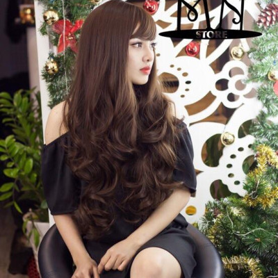 Tóc giả cao cấp chịu nhiệt- tặng lứoi chùm tóc- hình thật