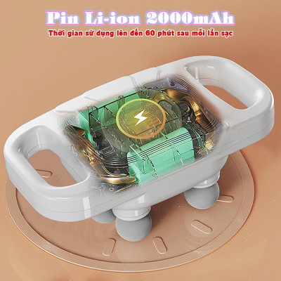 Máy massage đấm lưng và giãn cơ toàn thân 6 đầu Nikio NK-272 Pro - 9 chế độ, 20 cấp tốc độ mát xa