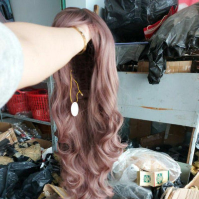 Tóc giả xoăn cao cấp+ tặng lưới chùm