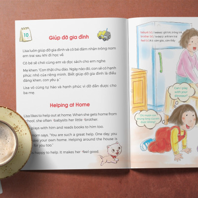 Sách - One Story A Day - CUỐN 9 : 365 câu chuyện phát triển IQ, EQ cho bé - Bản song ngữ tặng kèm file nghe
