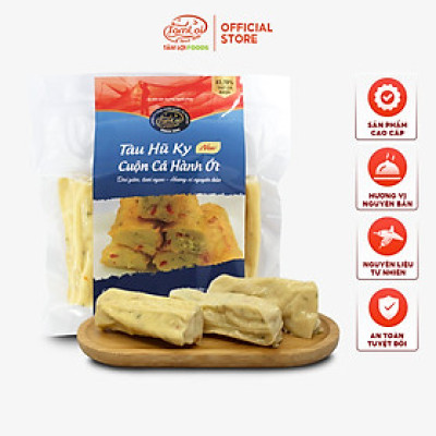 Tàu hủ ky cuộn cá hành ớt Tâm Lợi, loại cao cấp - Đảm bảo sức khoẻ - Giao nhanh trong 3h - 500 gram