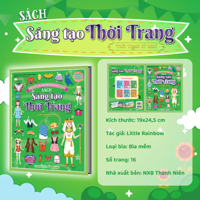 Sách Sáng tạo thời trang: Thời trang kỳ nghỉ (Hơn 100 stickers)