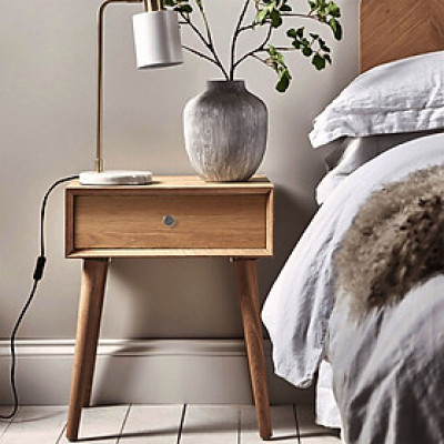 bàn đèn, bàn tab đầu giường gỗ