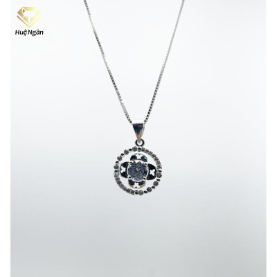 Dây chuyền bạc Ý 925 Huệ Ngân - Cỏ bốn lá may mắn YD160011