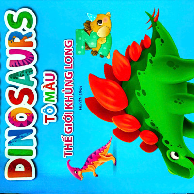 Combo Bộ Tô Màu Thế Giới Khủng Long Dinosaurs