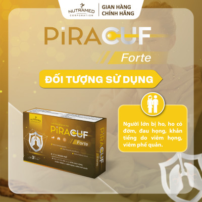 Viên uống Piracuf Forte hỗ trợ cho viêm đường hô hấp mãn tính (30 viên) - Nutramed