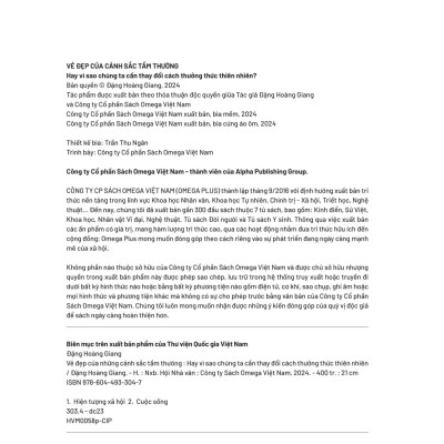 Sách - Vẻ Đẹp Của Cảnh Sắc Tầm Thường - Hay Vì Sao Chúng Ta Cần Thay Đổi Cách Thưởng Thức Thiên Nhiên? - Bìa Cứng