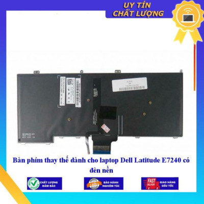 Bàn phím dùng cho laptop Dell Latitude E7240 có đèn nền  - Hàng Nhập Khẩu New Seal